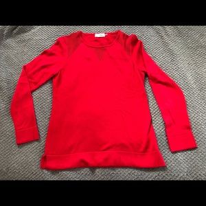 Like new Calvin Klein (M) red long sleeved sweater.  EUC